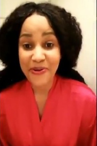 Nana Ama Morton shares her testimony after using Obinim sticker