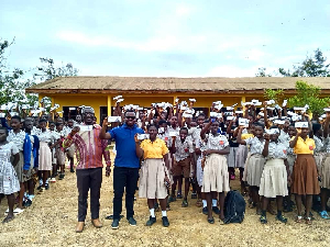 Rev Ntim Fordjour  donated 3,400 mathematics sets to all registered BECE candidates in Assin South