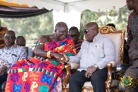 President Akufo-Addo with Otumfuo Osei Tutu II
