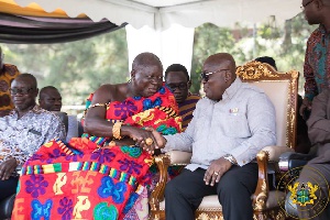 'Remain focused, deliver on your mandate' - Otumfuo to Akufo-Addo