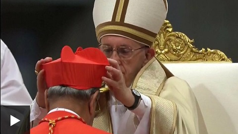 Pope Francis names 17 new cardinals