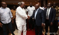 John Mahama and President Akufo-Addo