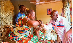 Nana Odoom Amanfo I and Dr Mahamudu Bawumia