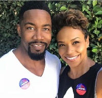 Michael Jai White with wife