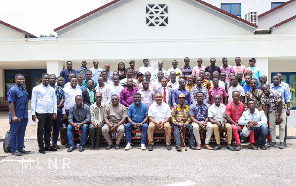 George Mireku Duker in a group photo with the communicators