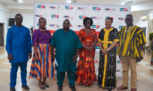 Dr Rosina Foli (second left) with WADR Station Director Agnes John-Thomasi (second right) and others