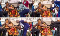 Some Kumawood actors who were at the 'Heal Okomfo Anokye' campaign
