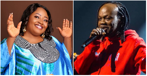 Selina Boateng (L) worked on a song with the late Daddy Lumba (R)
