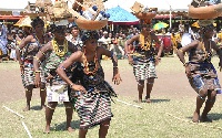 File photo of Ewe women digging traditional dance