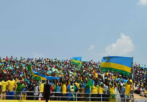 Rwanda fans at stadium