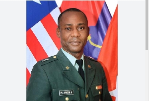 Liberia's Defence Minister Prince Charles Johnson III