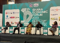 Yaw Njorgnab, Head of Agribusiness at Stanbic Bank Ghana (second from left) and co-panelists
