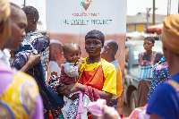 A photo from the donation event