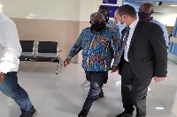 President Akufo-Addo inspecting the facility with Vice Chairman of Euroget Group, Emad Deraz