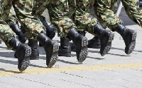 File photo: Soldiers marching