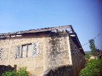 A picture of the dilapidated school block