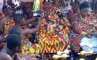 Chief of Bonwire, Nana Bobie Ansah II [middle]