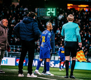 Watch the emotional moment Andre Ayew came on for his NAC Breda debut