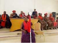 Members of the Mediators Consult at a press confab held to oppose the creation of Oti Region