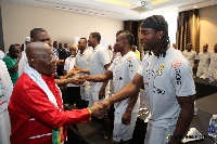 Akufo-Addo watched the Black Stars' first match