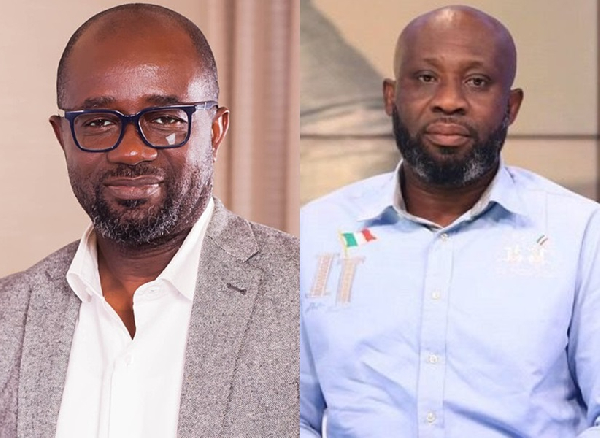 GFA President Kurt Okraku and former GFA Vice President George Afriyie