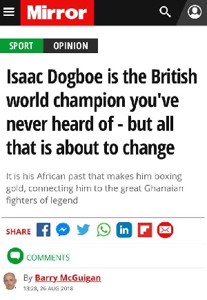 Isaac Dogboe defended his WBO super-bantamweight tittle