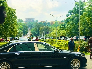 The vehicle Otumfuo arrived in at the 56th Congregation of KNUST