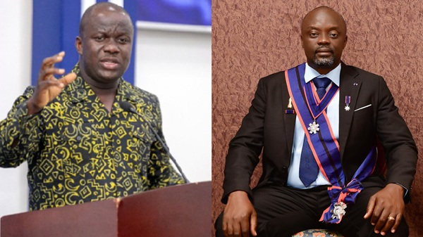 Former lands minister Abu Jinapor and investigative journalist Erastus Asare Donkor