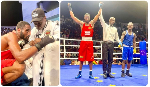 Watch how Azumah Nelson’s son defeated his opponent to relaunch his boxing career