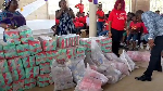 About 1,200 sanitary pads were distributed to the students