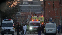 People run for shelter after explosion at Bolivia military barracks