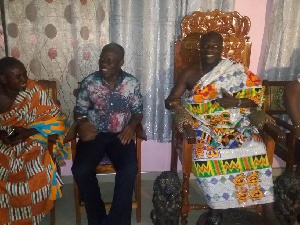 Vice President, Paa Kwasi Bekoe Amissah-Arthur visits Daasebre Ewusi VII