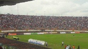 An estimated 30, 000 fans were at the Baba Yara stadium