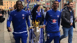Michael Essien and Ashley Cole gave Chelsea fans in New York a treat
