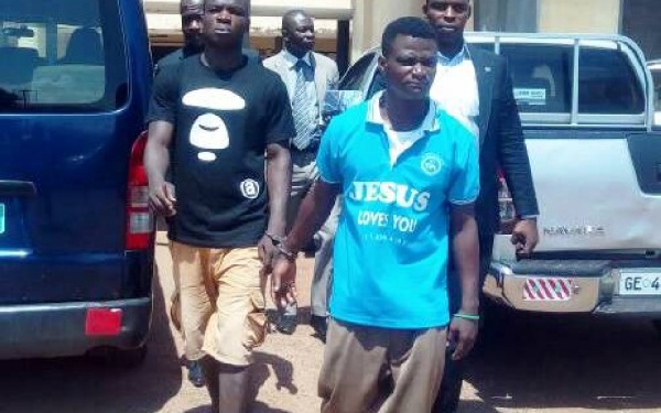 The two stand accused for the killing the Abuakwa North MP at his Shiashie residence