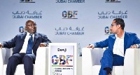 Dr. Mahamudu Bawumia with Mohammed Dewji, President of METL group