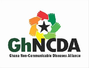 The Ghana Non-Communicable Diseases Alliance (GhNCDA) logo