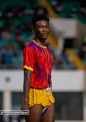 Hearts of Oak centre back,  Kelvin Osei Asibey