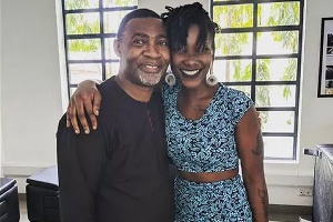 Dr. Lawrence Tetteh with the late Ebony Reigns