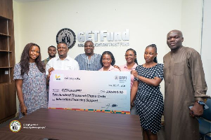 The donation will help support educational initiatives in the country