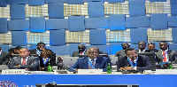 [M-R] Seidu Issifu, Minister of State for Climate Change and BoG Governor, Dr Johnson Pandit Asiama