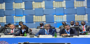 [M-R] Seidu Issifu, Minister of State for Climate Change and BoG Governor, Dr Johnson Pandit Asiama