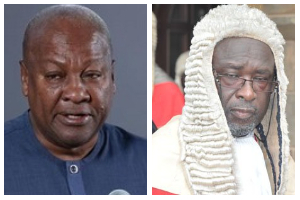 A photo collage of John Dramani Mahama and Paul Baffoe-Bonnie