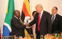 President Nana Addo Dankwa Akufo-Addo with Donald Trump