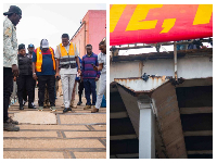 The bridges have deteriorated significantly, with broken concrete exposing metal reinforcements