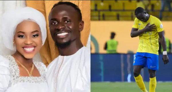 Sadio Mane and his wife
