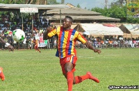 Joseph Esso in action during the game