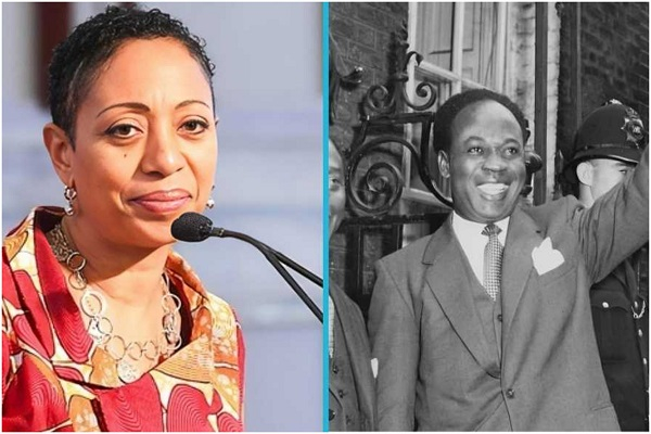 Samia Nkrumah shares details of a call from China with her father, Kwame Nkrumah (L) after his coup