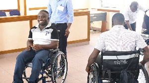 The LDS church supports people with disability by providing wheelchairs to improve their mobility