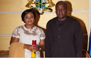 Charlotte Osei and President Mahama